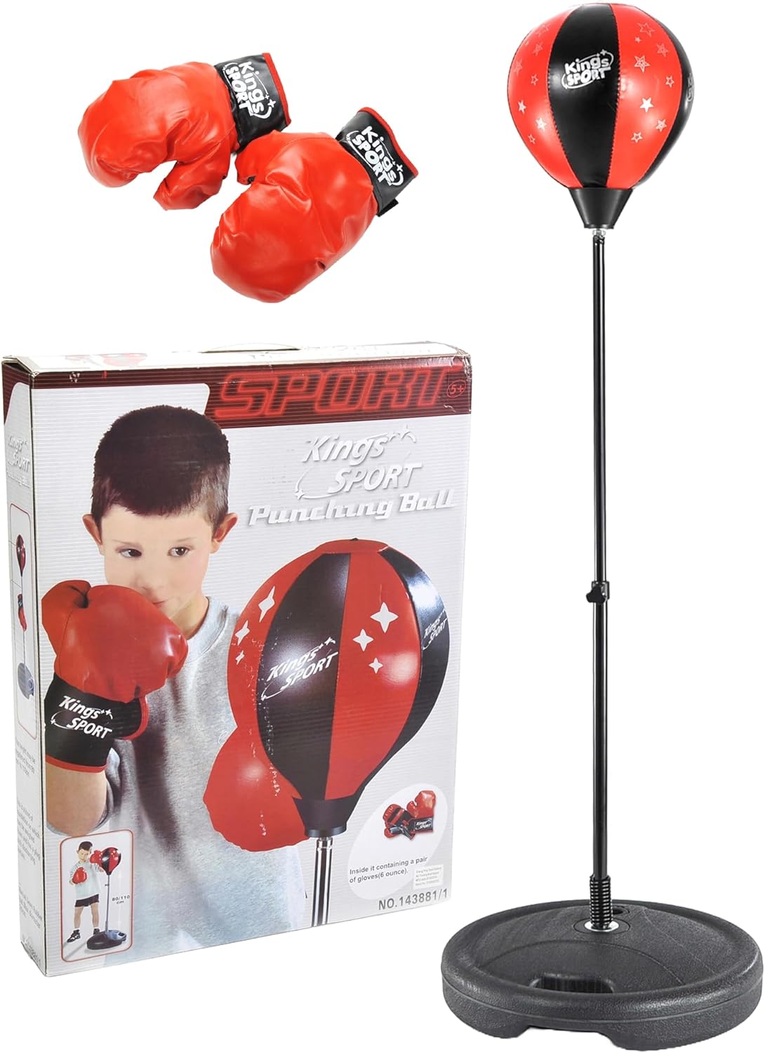 PowerTRC Saco de boxeo para niños con guantes de 30 a 40 pulgadas