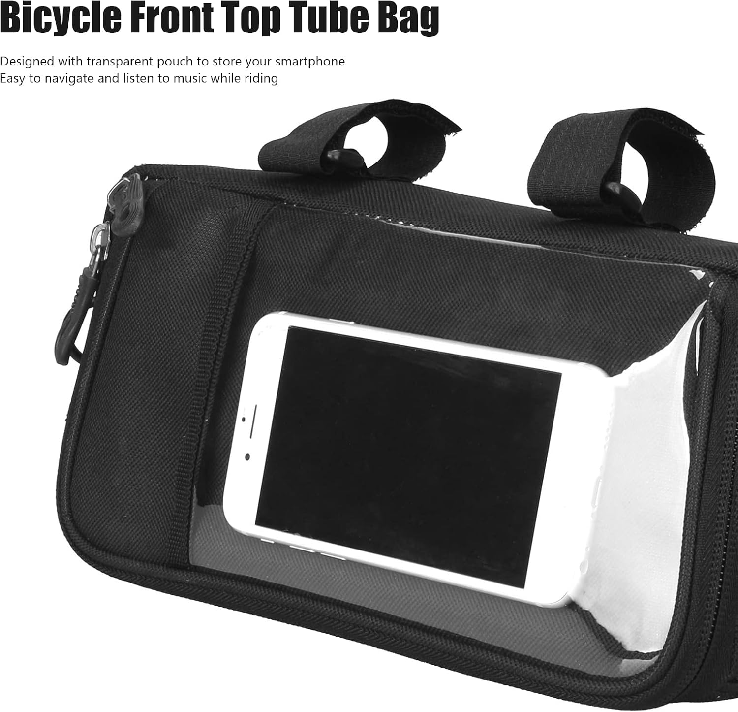 Bolsa de manillar de bicicleta, impermeable, multifuncional, para manubrio de bicicleta, funda para teléfono de bicicleta, bolsa de almacenamiento