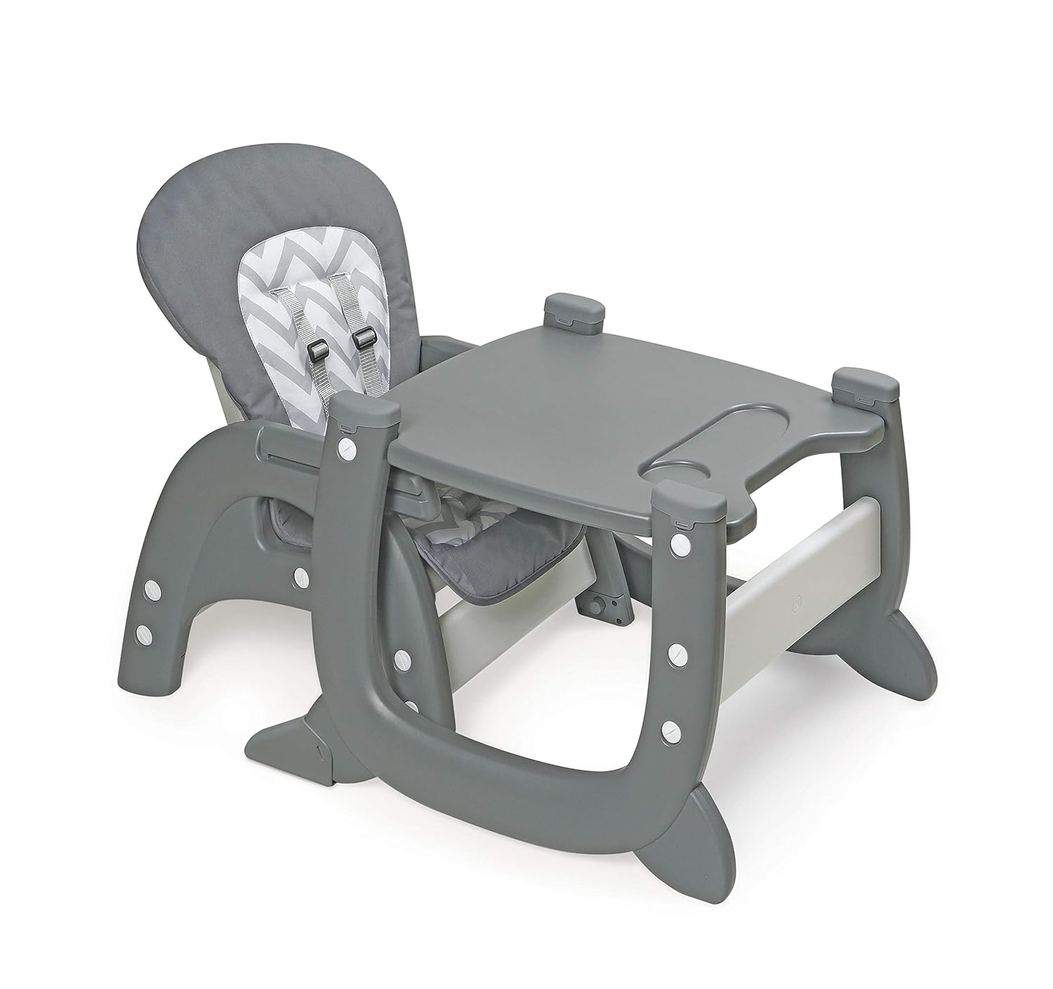 Badger Basket Envee II – Silla alta convertible para bebé con asiento de alimentación infantil, asiento elevador y escritorio para niños pequeños