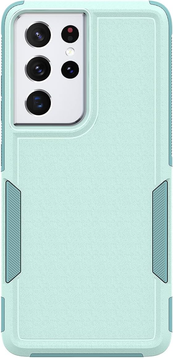 Funda para Samsung Galaxy S21 Ultra funda protectora de doble capa resistente para teléfono celular, a prueba de golpes, con protector de pantalla,