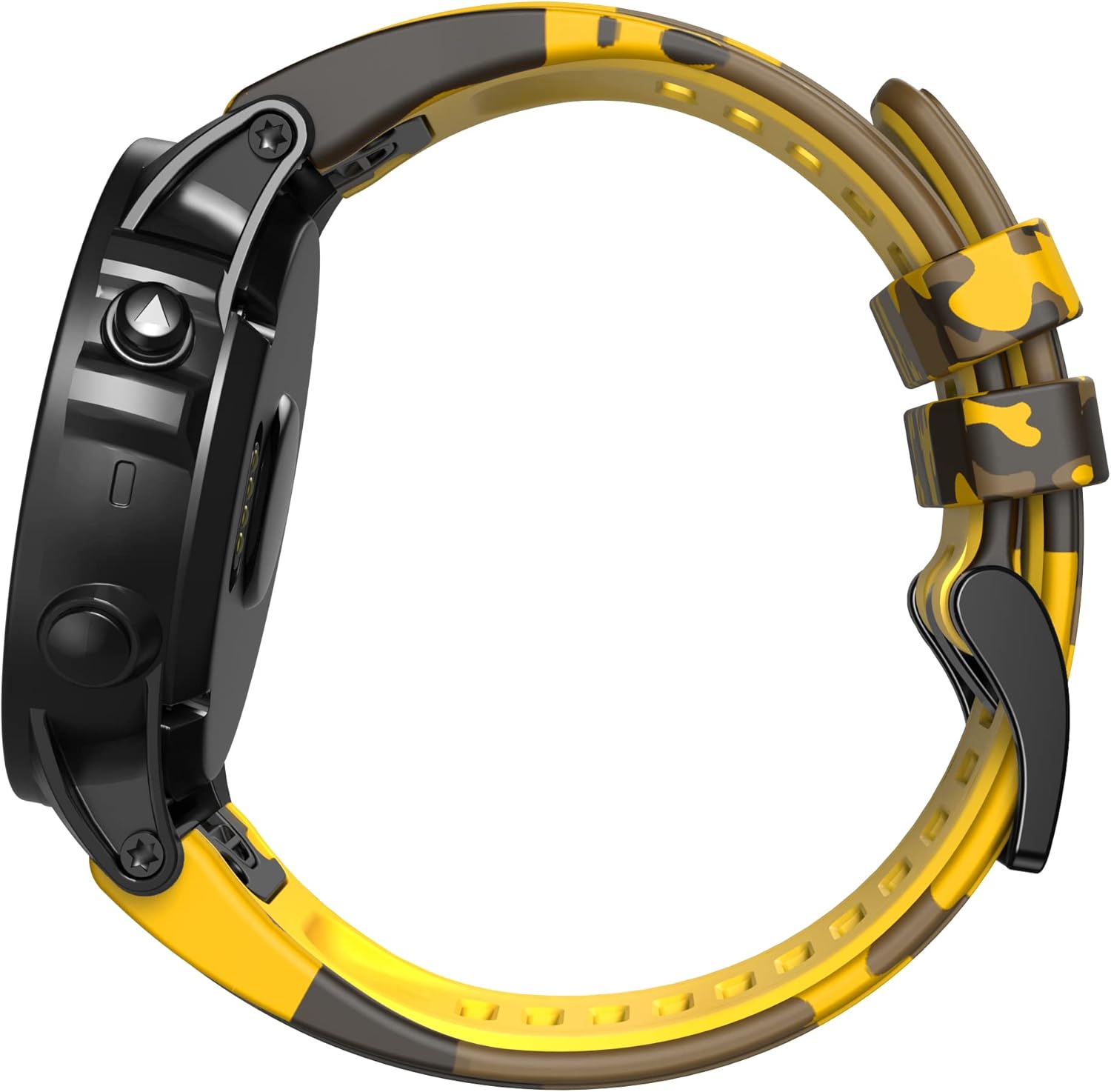 ANCOOL Compatible con Garmin Fenix 6 Bandas, 0.866 pulgadas, repuesto suave para Fenix 5Fenix 6 ProFenix 5 PlusQuatix 6Approach S62, amarillo
