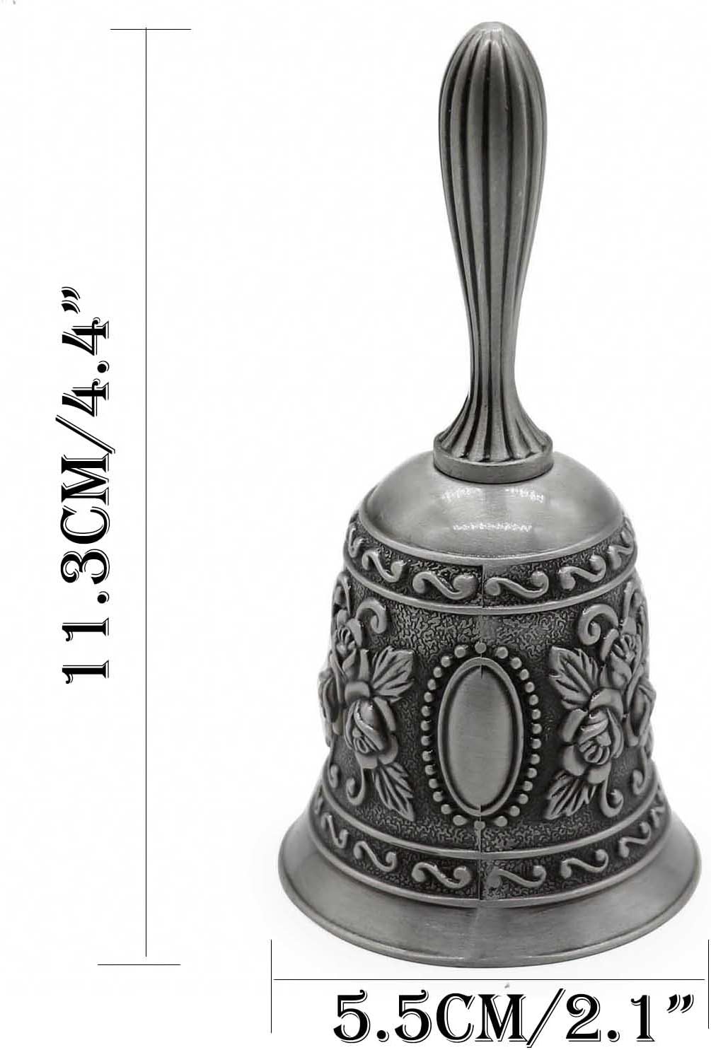 Campana de mano, campana de llamada de metal, alarma de servicio de mano, campana de escritorio, campana de té, campana de juego, campana de