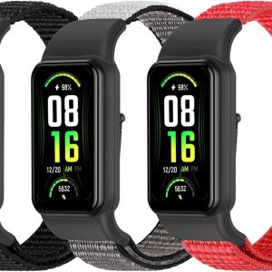 YCHDDER Solo Loop – Correas de nailon compatibles con Amazfit Band 7, suave, transpirable, cómoda, ajustable, colorida correa de repuesto deportiva YCHDDER Solo Loop – Correas de nailon compatibles con Amazfit Band 7, suave, transpirable, cómoda, ajustable, colorida correa de repuesto deportiva