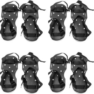 QWORK Zapatos Gunite con pinchos cortos de 34 pulgadas, perfectos para pisos epoxi, superposiciones, instalación de cubierta, color verde (par) QWORK Zapatos Gunite con pinchos cortos de 34 pulgadas, perfectos para pisos epoxi, superposiciones, instalación de cubierta, color verde (par)