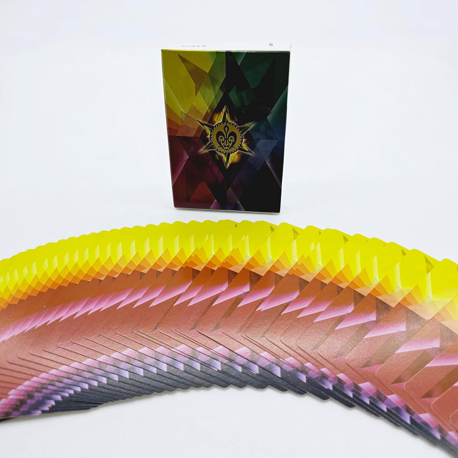 Magia 3 piezas de cuatro colores finas tarjetas de fanning y manipulación etapa ilusiones tarjeta truco accesorios mágicos (3.5 in x 2.6 in)