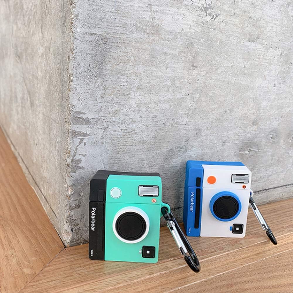 Funda compatible con cámara AirPods 12, funda protectora de silicona retro para AirPods, niños, adolescentes, niños y niñas, divertida funda Kawaii