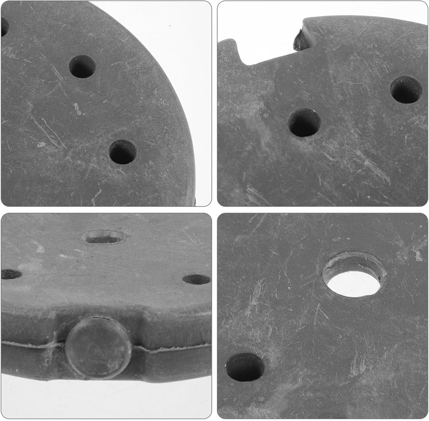 LIFKOME Lámpara de escritorio Cargador de hierro fundido para lámpara de pie, base de contrapeso, soporte de montaje para dormitorio, sala de estar,