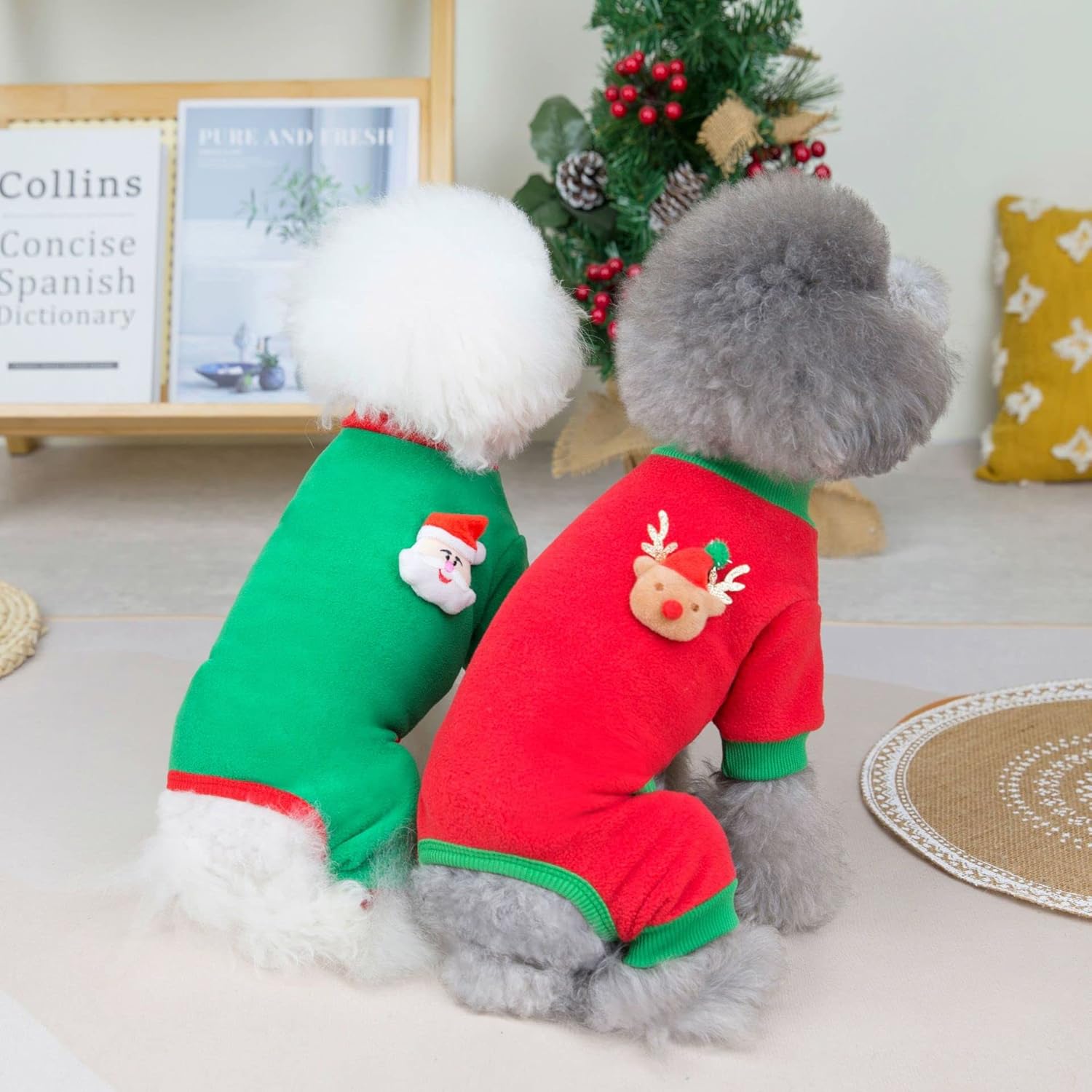 Ropa para perros, sudaderas para perros pequeños, ropa para mascotas, overol con peto, chaqueta de forro polar de cuatro patas, overol para perro,