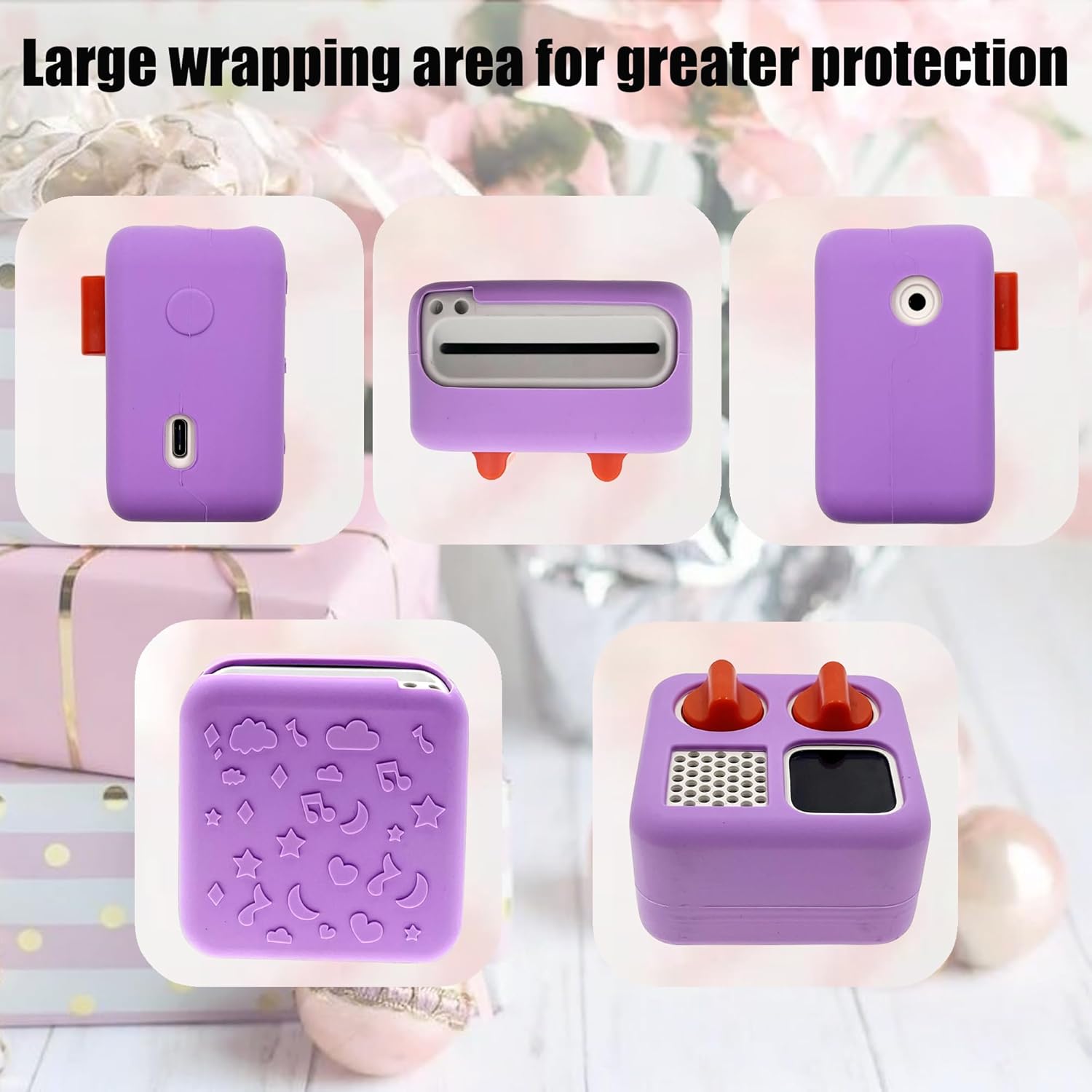 LeoTube Funda de silicona para Yoto Mini Player, funda protectora de silicona compatible con mini altavoz Bluetooth (solo funda de silicona, máquina