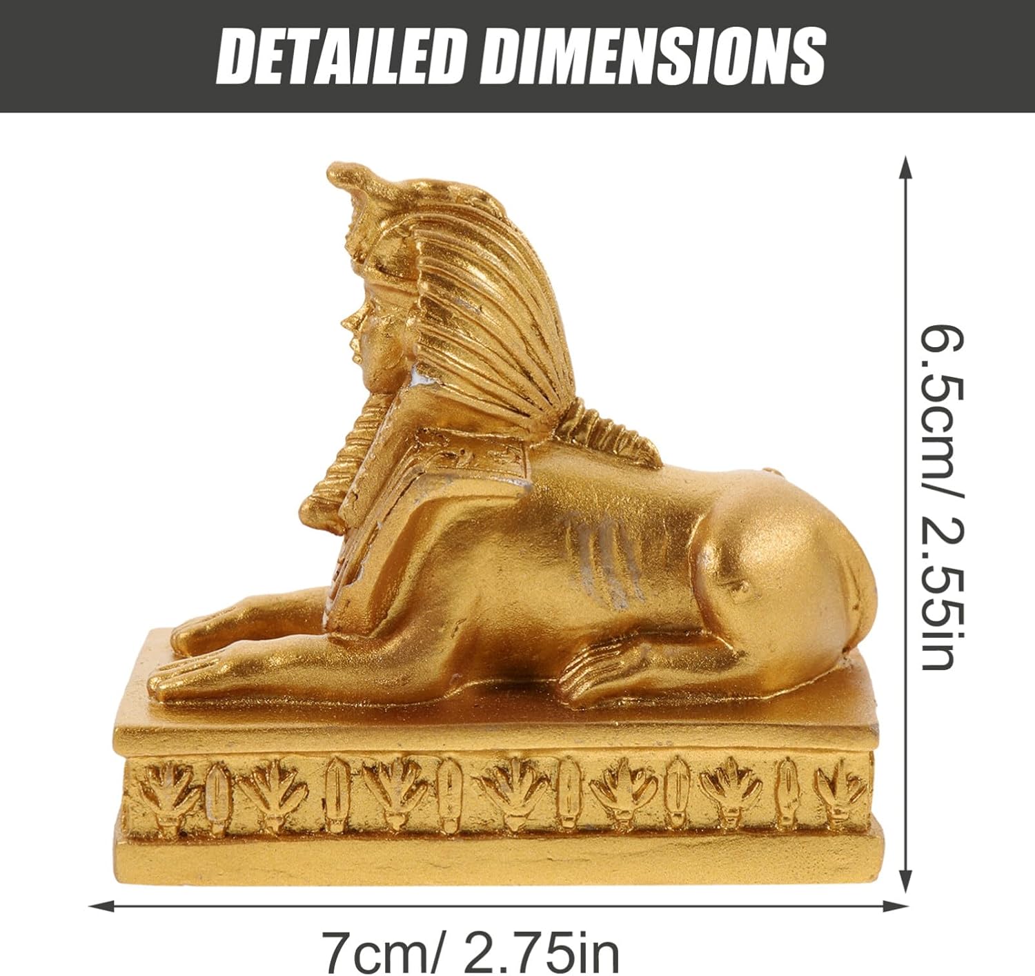 Decoración para el hogar, estatuas de esfinge de resina, escultura de dios egipcios, acuario, estatua de esfinge egipcia antigua, estatua