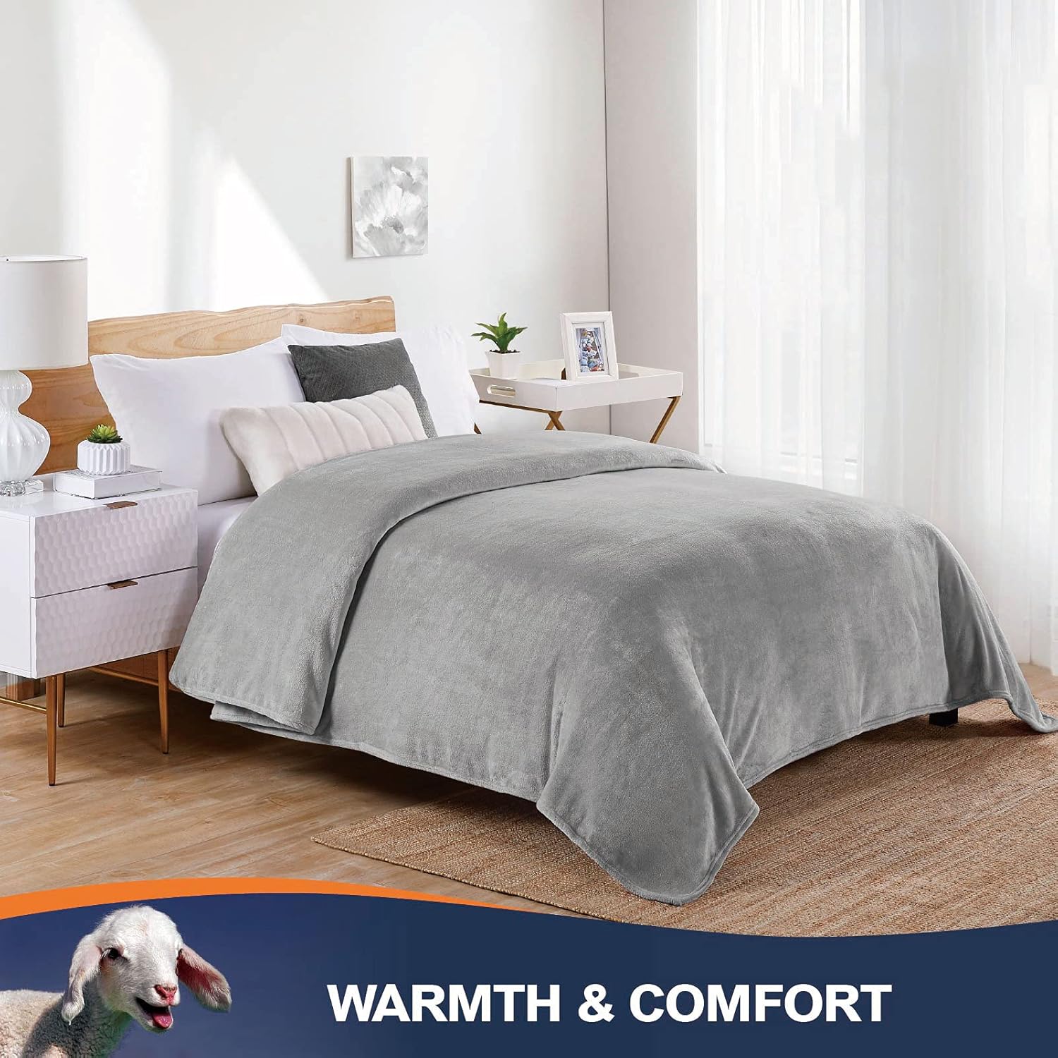 Manta de forro Walensee de felpa, ligera, de microfibra súper suave, para sofá, cama, ultralujosa, cálida y acogedora para todas las estaciones