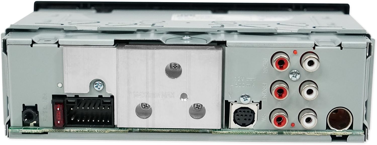 Paquete JVC KD-X33MBS – Receptor de medios digitales marinos de 1DIN con Bluetooth, USB y control Pandora + par de altavoces Kicker 41KM604W 6.5