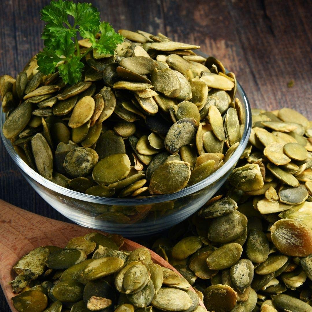 Lark Ellen Farm Semillas de calabaza orgánicas germinadas, semillas de calabaza crudas sin sal orgánicas, pepitas, veganas, sin OMG, sin gluten,