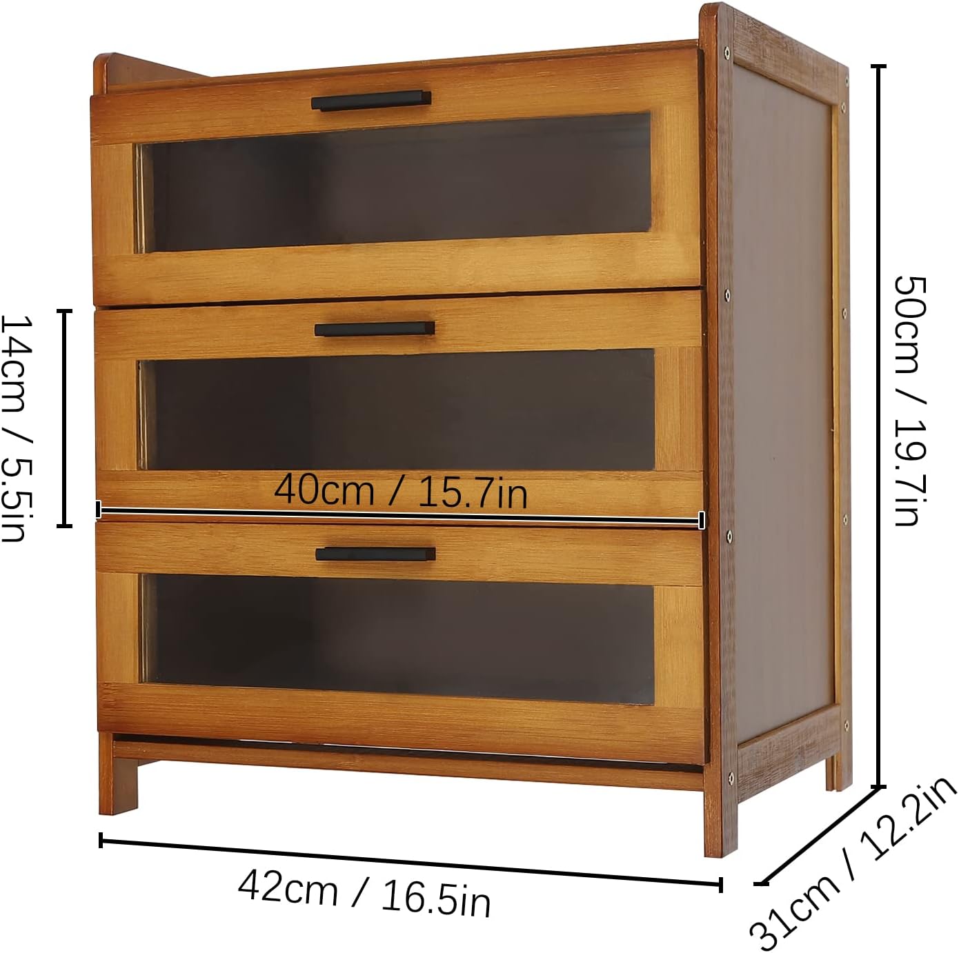 TFCFL Mesita de noche moderna, mesa auxiliar bohemia con 3 cajones, mesita de noche decorativa de mediados de siglo, mesa auxiliar para sofá de pie