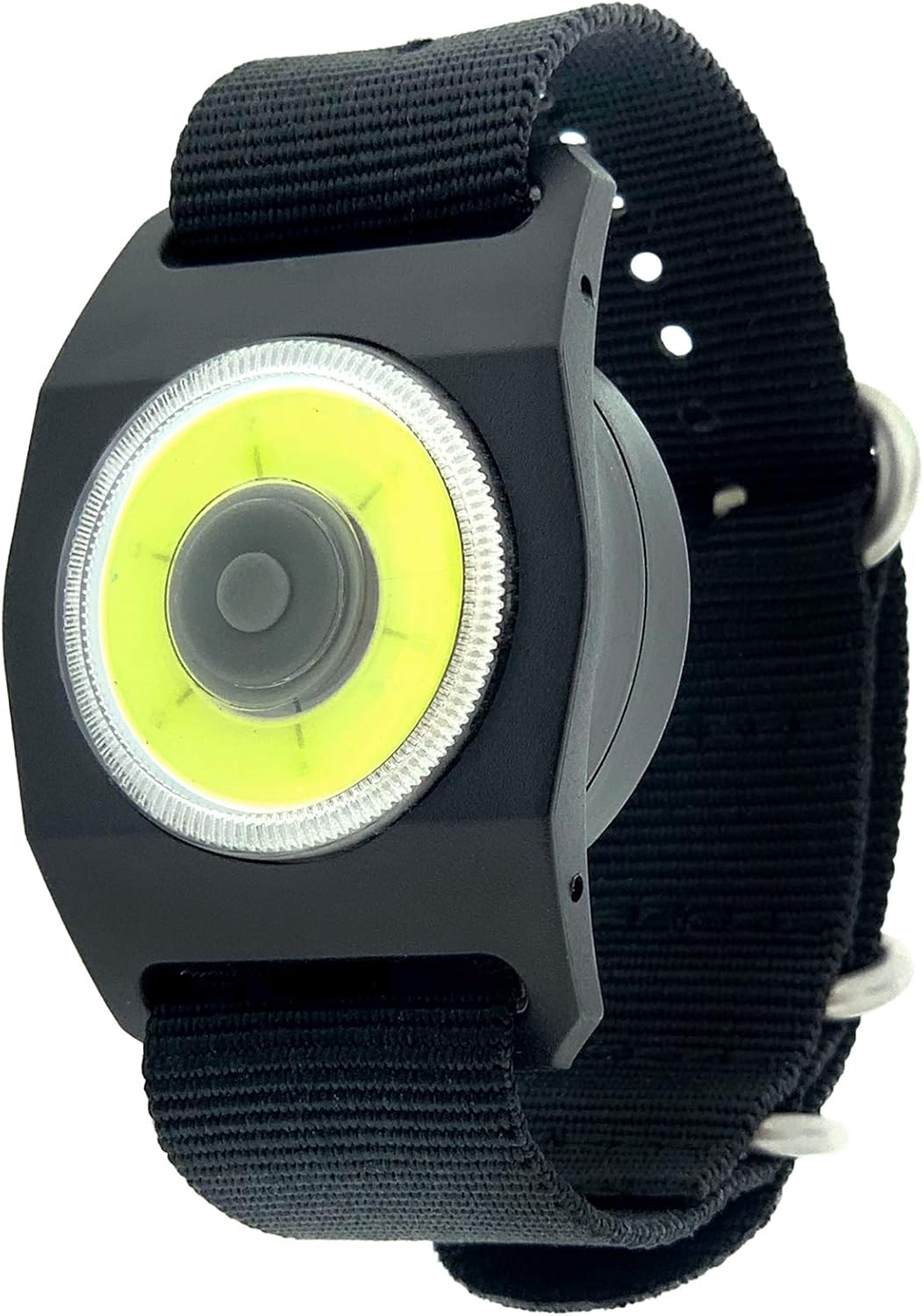 Sun Company WrisTorch – Linterna COB de muñeca con correa táctica Zulu  Luz LED manos libres para camping, senderismo, mejoras para el hogar  Luz de