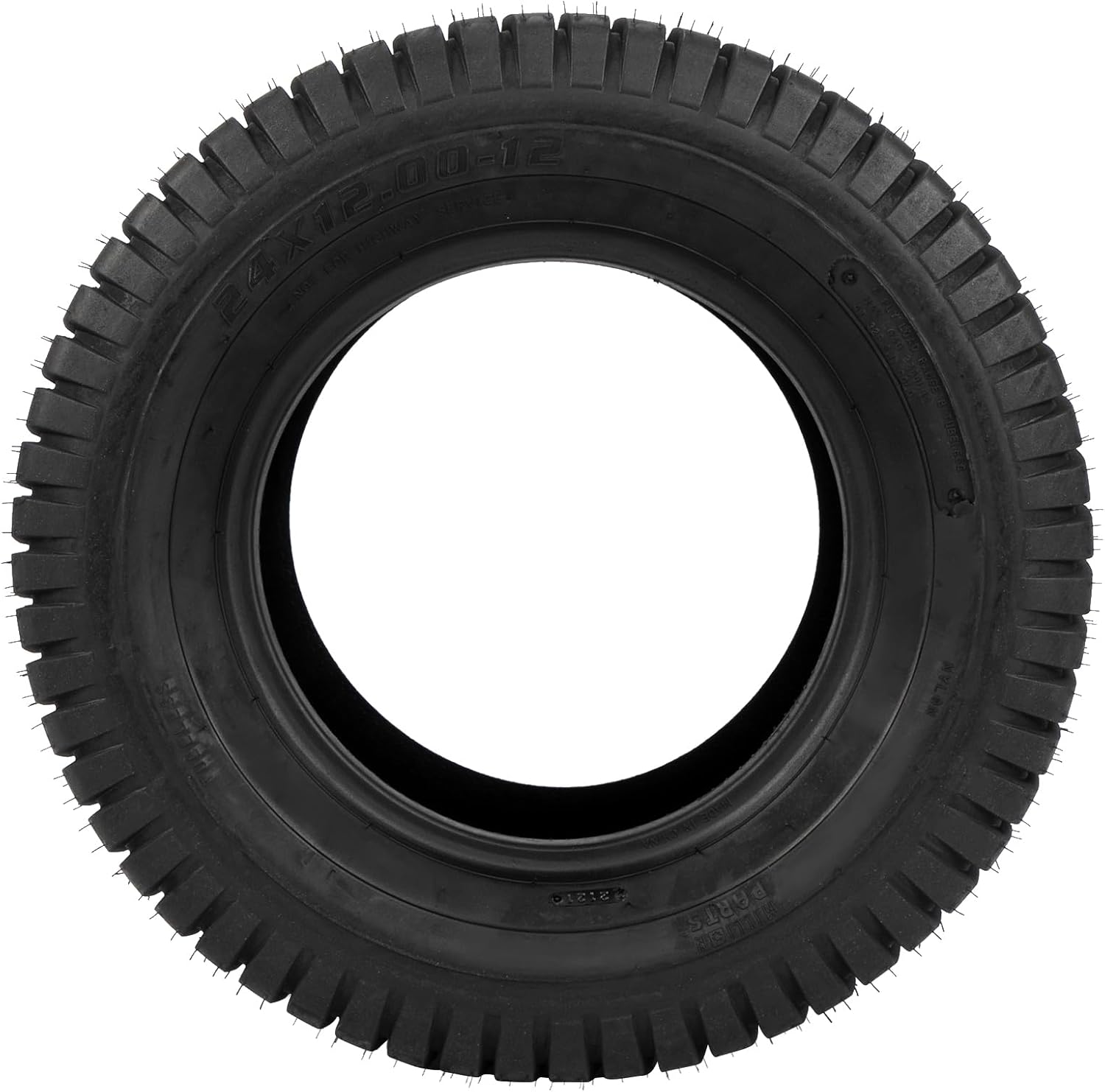 24×12.00-12 – Neumáticos para tractor de césped para carrito de golf, 6 capas, 24 x 12 x 12 pulgadas, para césped de jardín, sin cámara, juego de 2