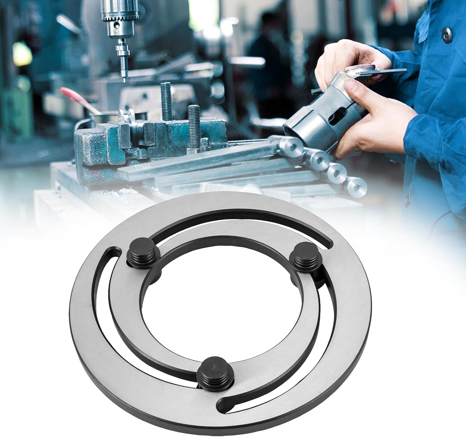 Anillo de mandíbula suave de 8 pulgadas, anillo de mandíbula suave ajustable de 3 mandíbulas, herramienta de corte de torno CNC central para tornos