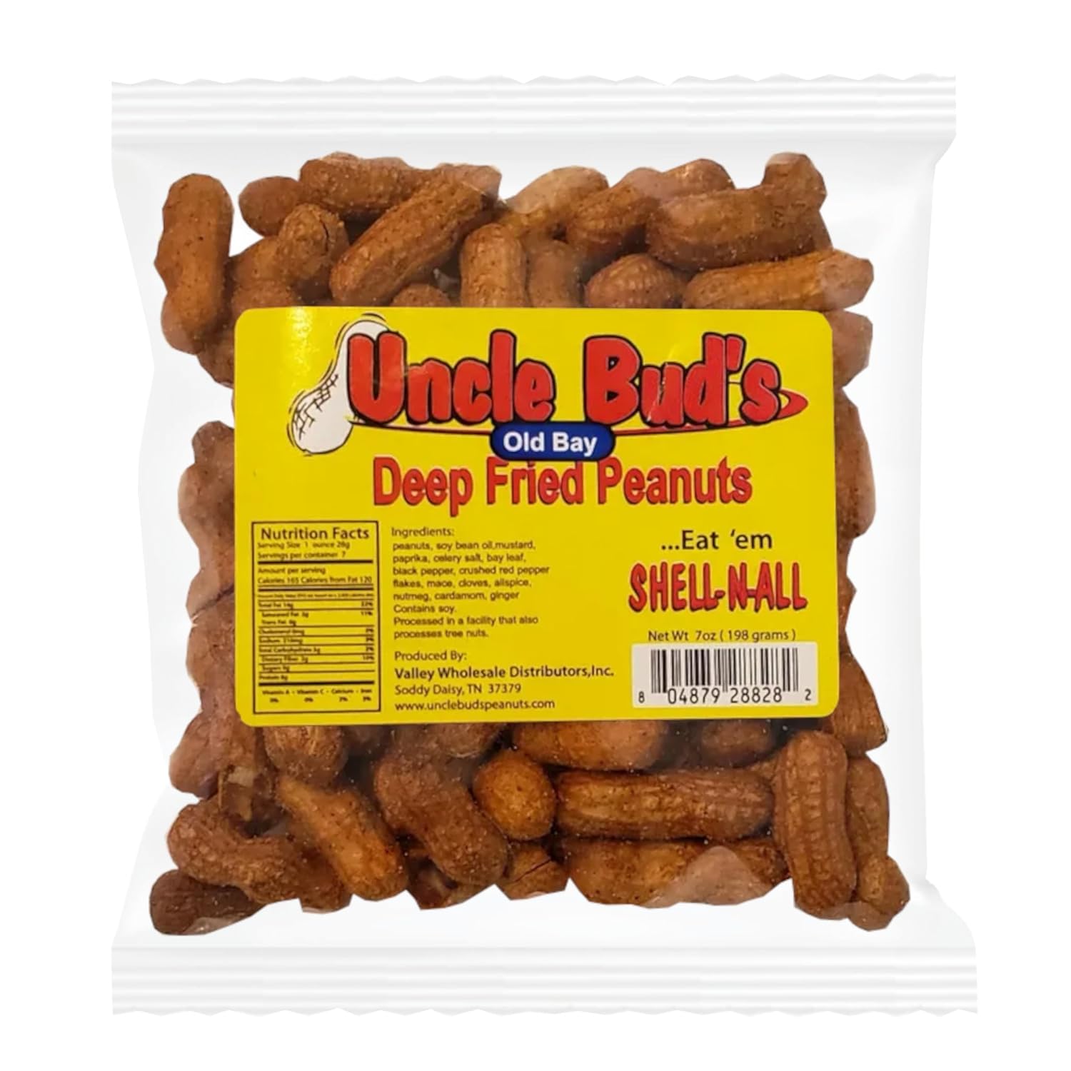 Cacahuetes fritos -Come em Shell & All! (Old Bay)