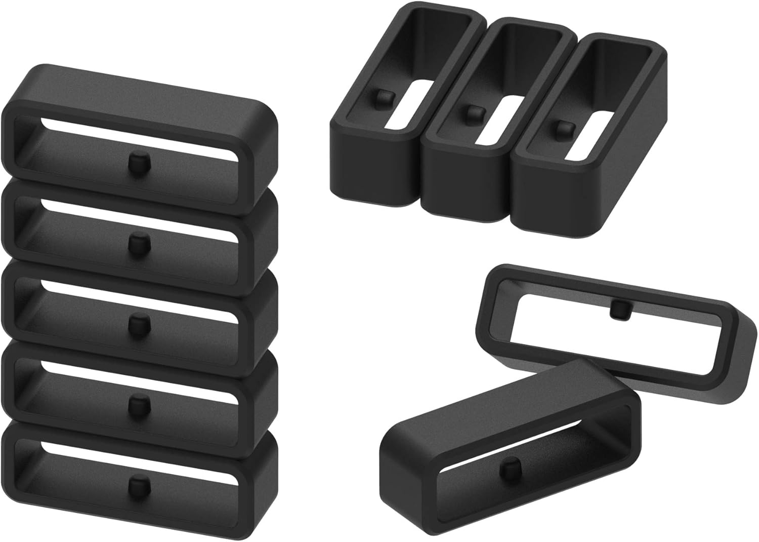 FitTurn Paquete de 6 accesorios de repuesto para anillos de sujeción de banda de silicona, compatibles con Cubitt CT4CT2 Pro GPS Smart Watch Band