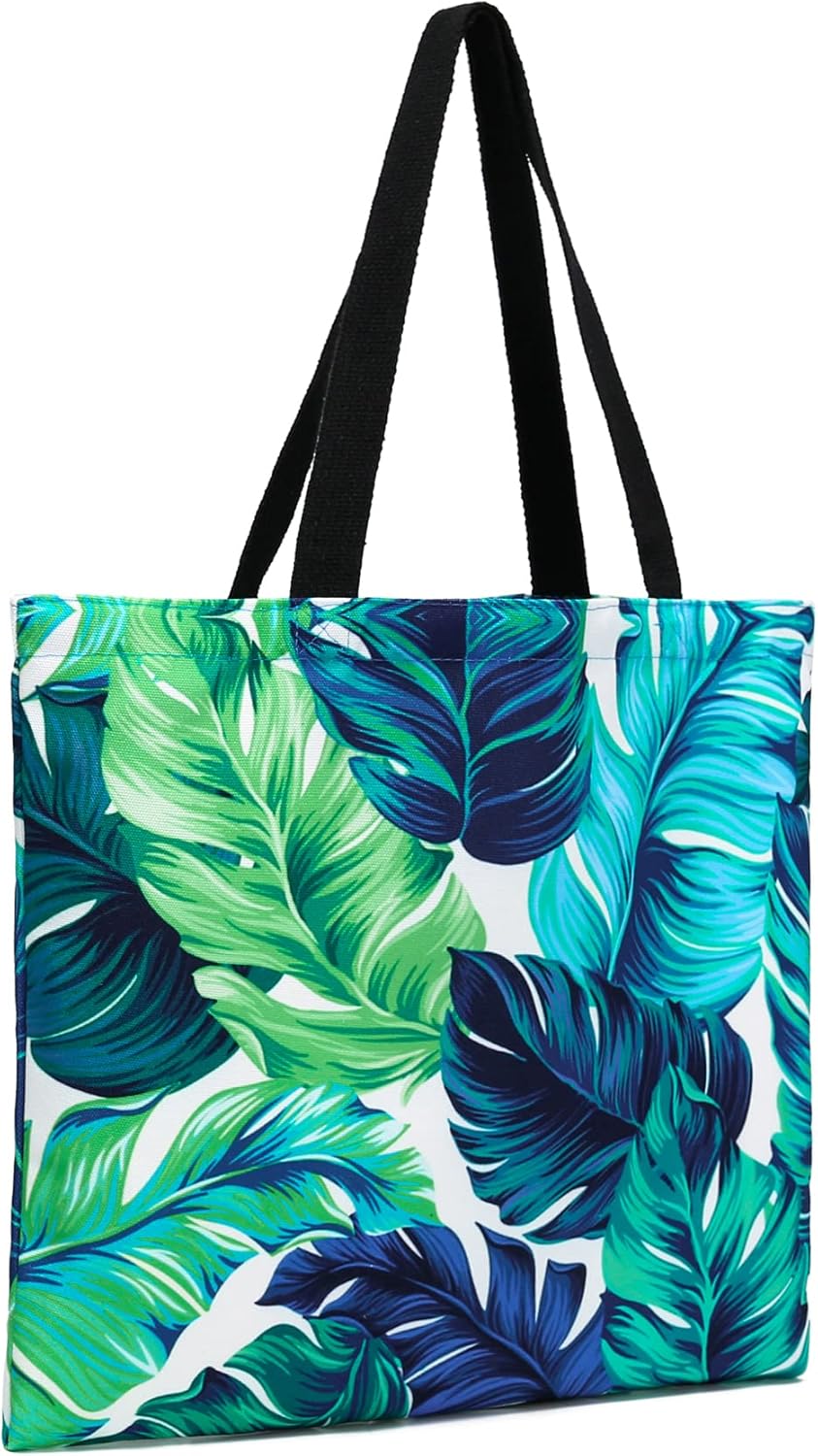 Baocool Bolsas de lona, 2 bolsas de lona reutilizables multiusos para bolsas de comestibles, bolsas de compras, bolsas de playa