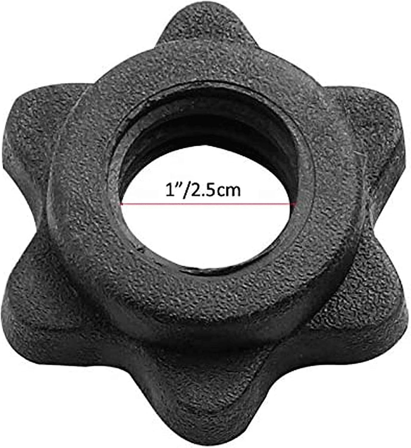 Dumbbell Collars 1 inch Dumbbell Hex Nut Barbell Collar Clamps Weight Clips for Dumbbells,Spinlock Collars for 1 Inch Standard Barbells Bars Sports