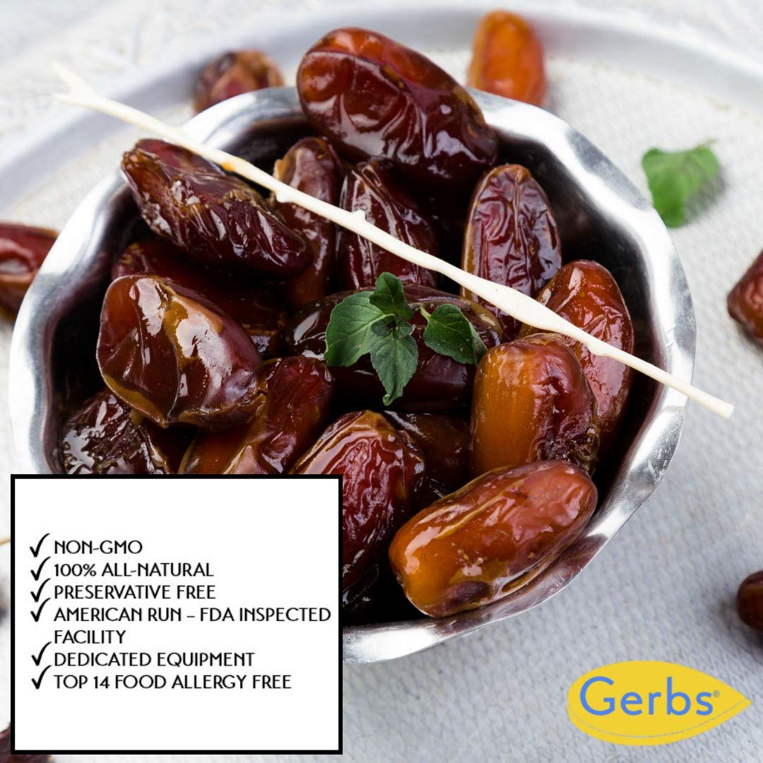 Frutas secas GERBS, Top 14 libres de alergia alimentaria, sin sulfuro, sin conservantes, sin OMG, vegano