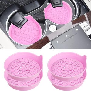 Amooca Portavasos universales para automóvil, impermeables, antideslizantes, a prueba de derrames, accesorios para el interior del automóvil, Amooca Portavasos universales para automóvil, impermeables, antideslizantes, a prueba de derrames, accesorios para el interior del automóvil,