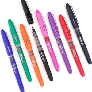 WRITECH Bolígrafos de tinta líquida tinta de secado rápido bolígrafos de punta extrafina de 0020in 8 bolígrafos rodantes tinta de colores surtidos WRITECH Bolígrafos de tinta líquida tinta de secado rápido bolígrafos de punta extrafina de 0020in 8 bolígrafos rodantes tinta de colores surtidos