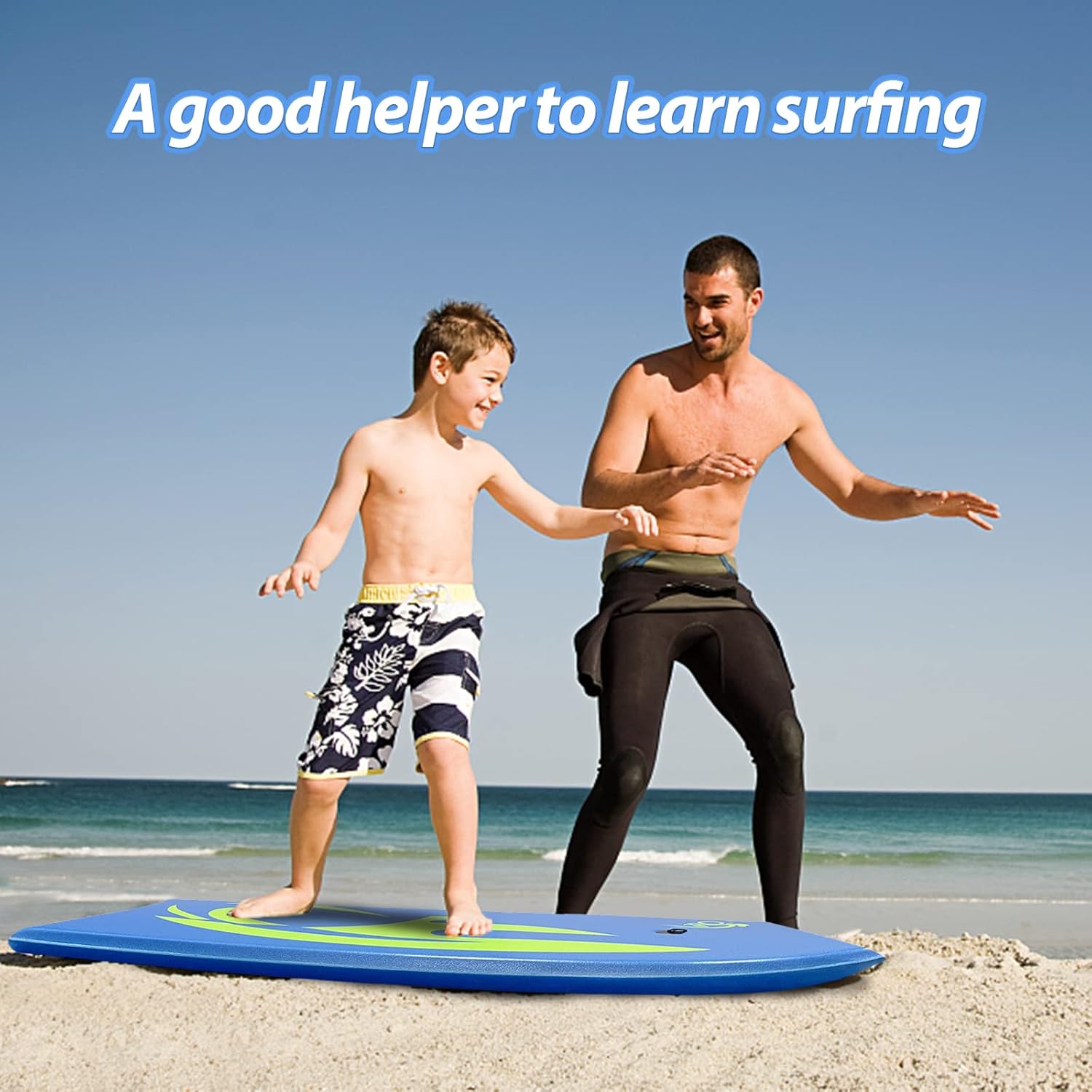 Tabla de bodyboard de Bo-Toys, ligera con centro de poliestireno expandido