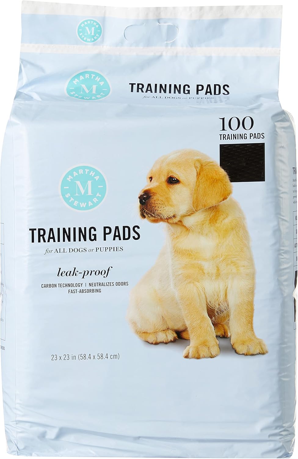 MARTHA STEWART Almohadillas de entrenamiento para mascotas para todos los perros y cachorros  Almohadillas para cachorros de 23 x 23 pulgadas, 400
