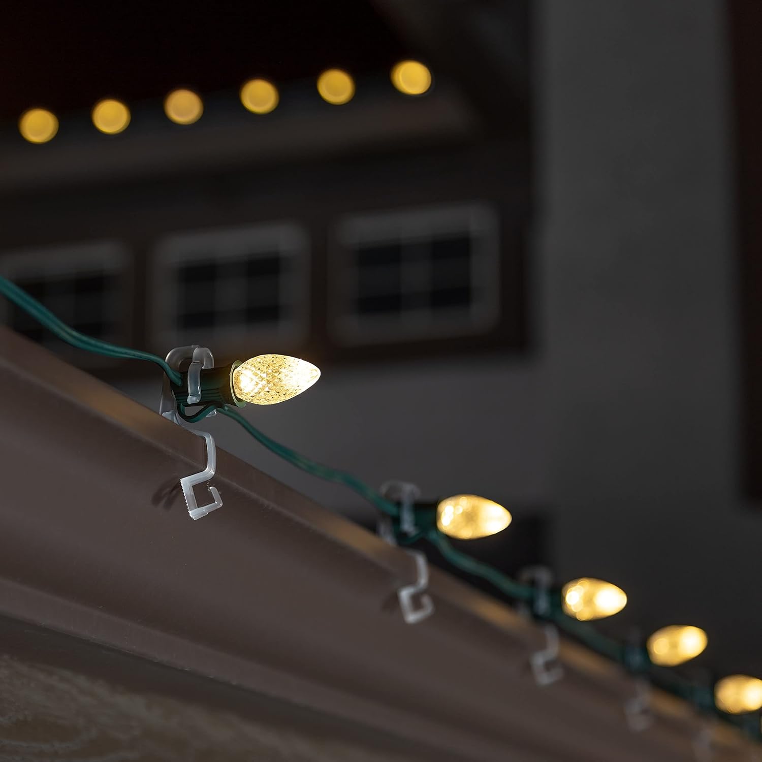 Repuesto de focos de luz navideñas Holiday Lighting Outlet de ledes C7, grado comercial, 3 diodos (ledes) en cada foco, se adapta a los conectores