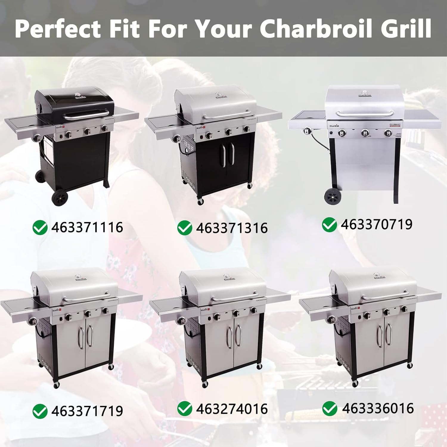 Adviace Kit de reparación para Charbroil 463371116 463371316 463370719 463371719 463274016 463336016 463280019 463371319 463371716 4633 71116p1