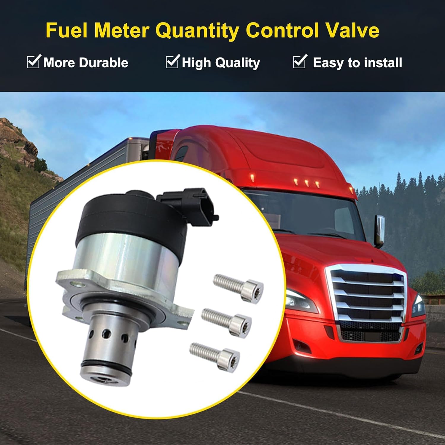 SecosAutoparts A0000900069 – Válvula de control de cantidad de medidor de combustible compatible con motor diesel DD13 DD15 DD16 apto para
