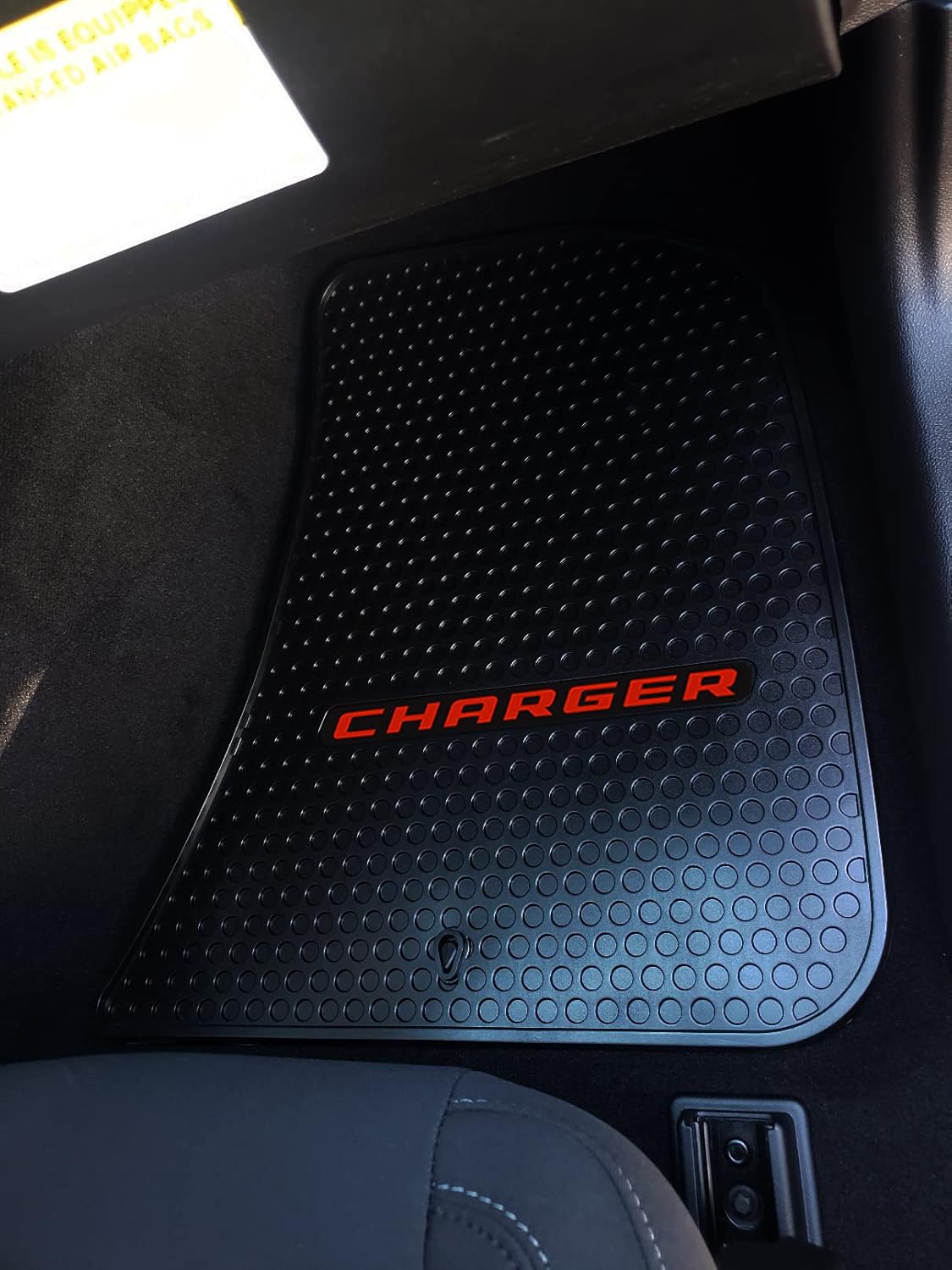 Lloyd Mats Alfombrillas de goma resistentes para todo tipo de clima, alfombrillas de goma resistentes para Dodge Charger RWD 2011-2023 (2 unidades,