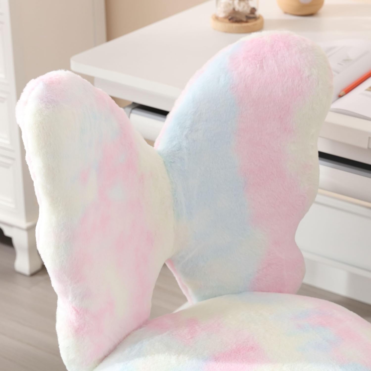DM Furniture Silla de escritorio con diseño de mariposa para niños, silla de estudio para niñas, estudiantes, silla de computadora, silla de oficina