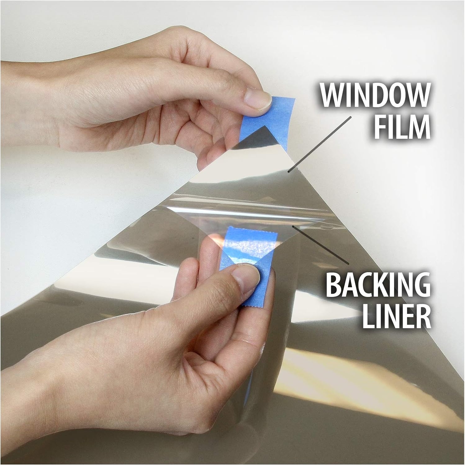 BDF BRZ50 – Película de bronce para ventana, control solar y calor (luz), 24 pulgadas x 24 pies