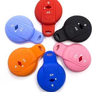 LIGHTKOREA Funda de silicona para llave inteligente para el nuevo Mini Cooper 3 generación F55 F56 Club Man Country Man (azul) LIGHTKOREA Funda de silicona para llave inteligente para el nuevo Mini Cooper 3 generación F55 F56 Club Man Country Man (azul)