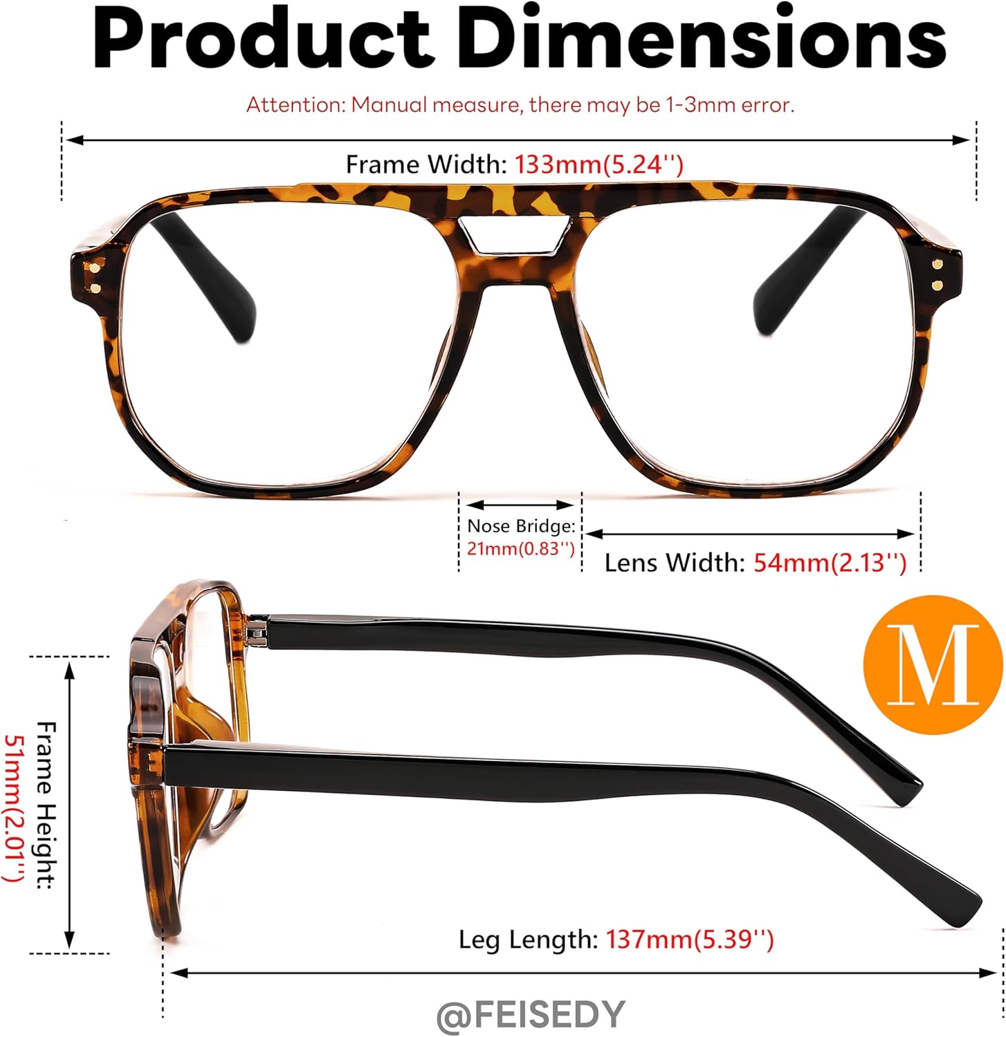 FEISEDY Retro Aviador Lectura Gafas Mujeres Hombres Azul Bloqueo Luz Lector Plástico Ligero Marco B0071