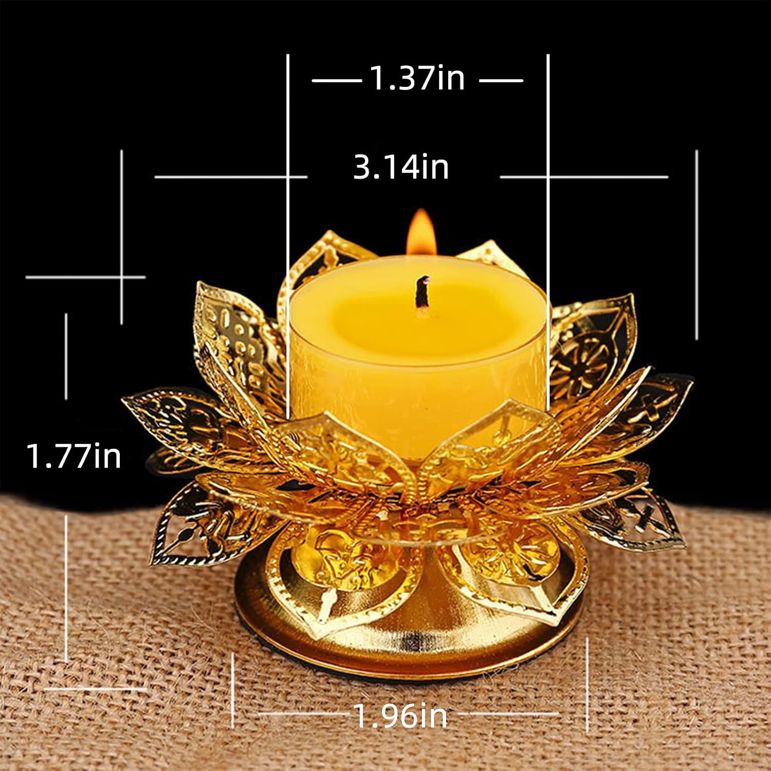 Diwali Diya Vilakku – Juego de 2 portavelas para Puja Pooja Ghee, portavelas de aceite indio de Puja Butterlamp Lotus Diya para Diwali Pooja Budista