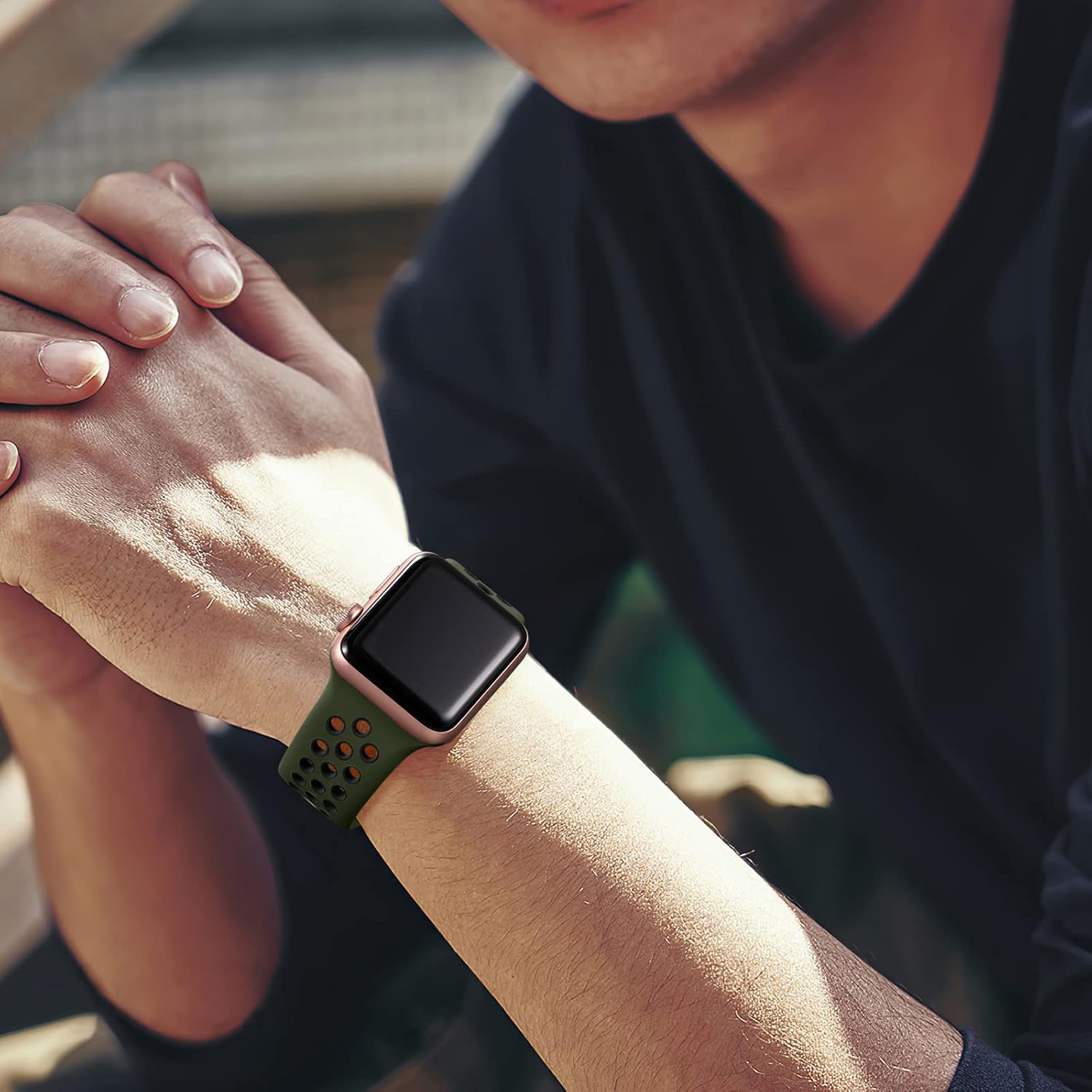 Lerobo Paquete de 3 correas compatibles con Apple Watch Series 8 7 6 5 4 3 2 1 SE Ultra Band de 1.929 in, 1.772 in, 1.732 in, 1.654 in, 1.614 in,