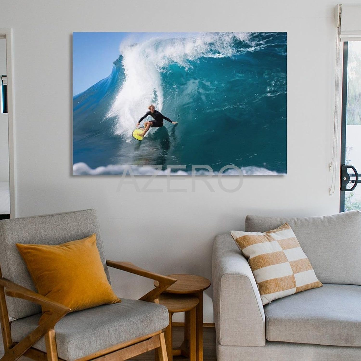 GIISH John John Florence – Póster de arte de surf HD, pintura en lienzo, póster de arte de pared para dormitorio, sala de estar, decoración de 08 x