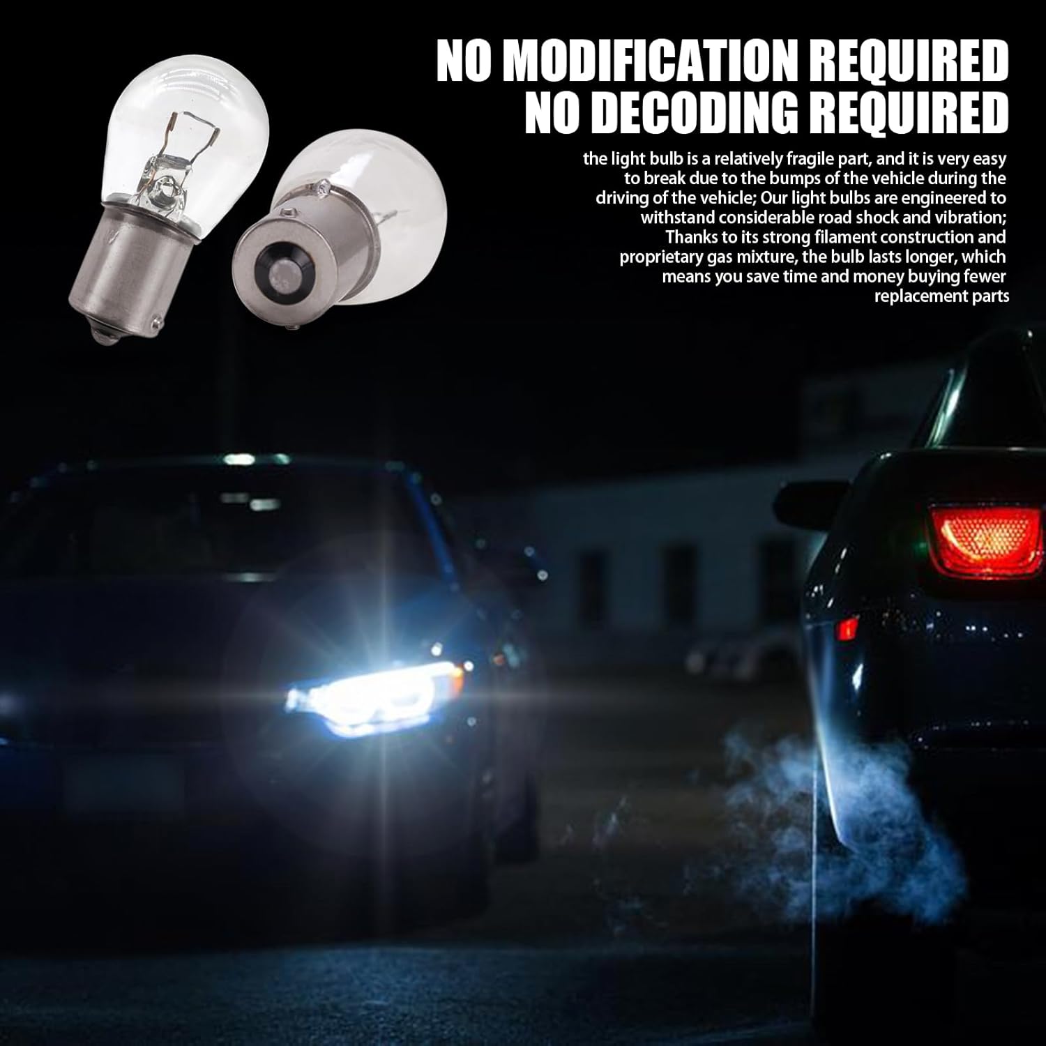 10 bombillas 1141 de luz de freno de automóvil, 12 V 21 W, ángulo plano, luz individual Plug Play concentrada, luz halógena de señal de giro