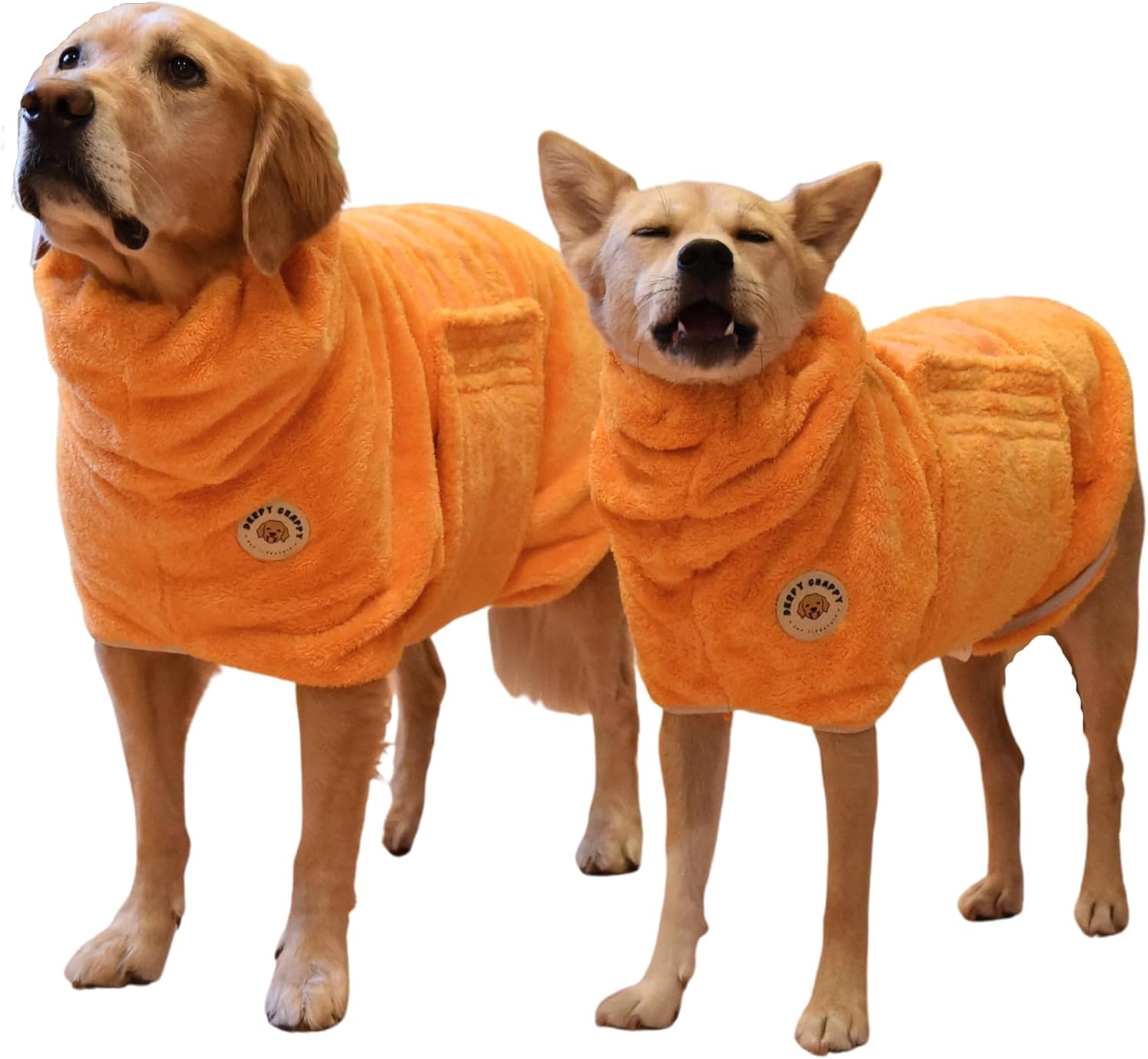 Toalla de baño de alta calidad para perros, bata de microfibra súper absorbente para perros y gatos pequeños, medianos y grandes, elegante y