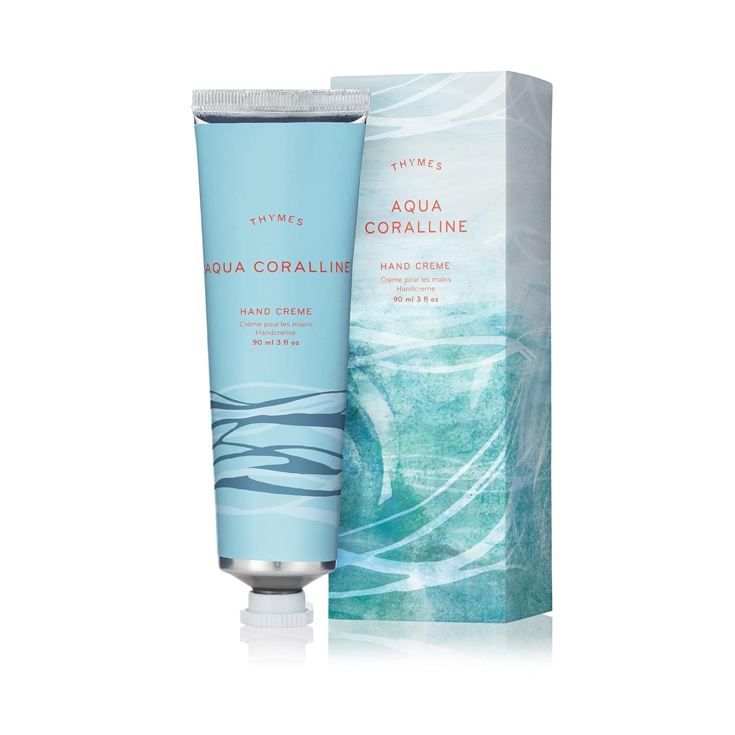 Thymes Crema de manos – 3 Fl Oz – Aqua Coralline