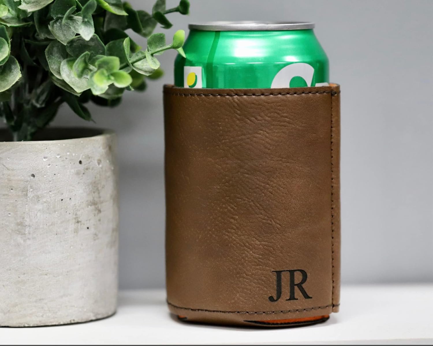 Groomsmen Can Cooler Holder, Groomsmen Gifts Personalized, Engraved Can Cooler, Beer Can Holder, Groomsmen Proposal, Groomsman Gift Ideas (Grey)