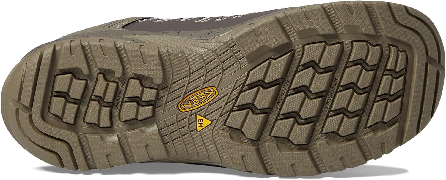 KEEN Utility Reno – Zapato deportivo de trabajo deportivo impermeable flexible con punta compuesta para hombre