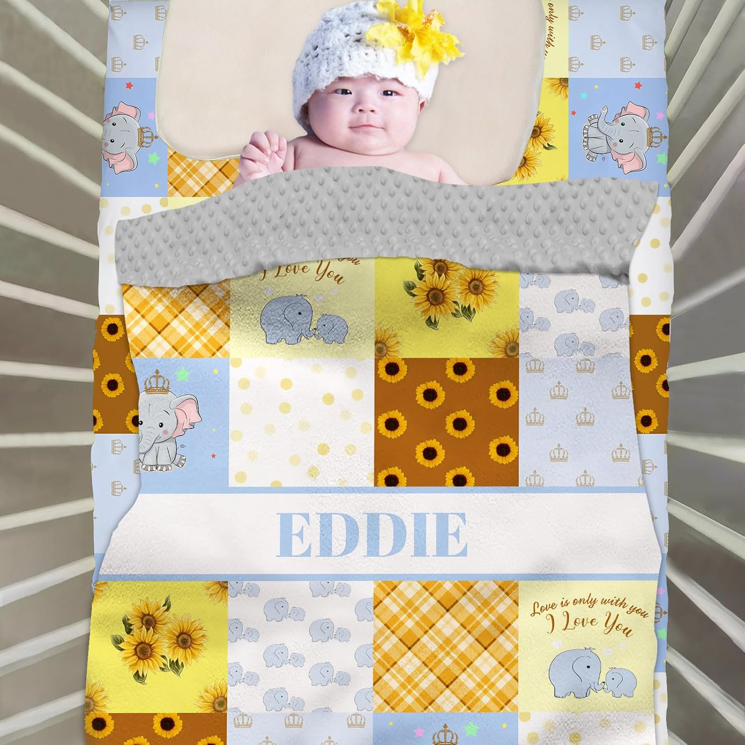 Sábanas personalizadas para cuna de bebé para niñas y niños, sábanas ajustables personalizadas para colchón de cuna con nombre, juego de sábanas de