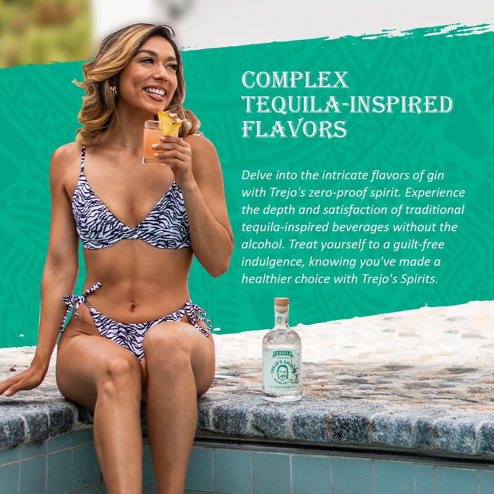 Trejo’s Spirits Tequila Alternativa firmada por Danny Trejo  Edición limitada de coleccionista, alcohol sin alcohol, cero prueba, sabor auténtico,