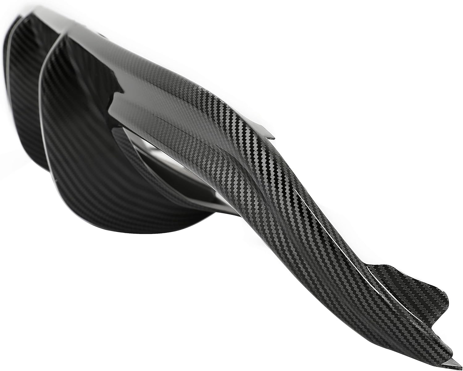 HECASA Difusor trasero compatible con Mercedes Benz W204 C180 C200 C250 C300 C350 Sport C63 AMG parachoques alerón protector de cenefa de plástico