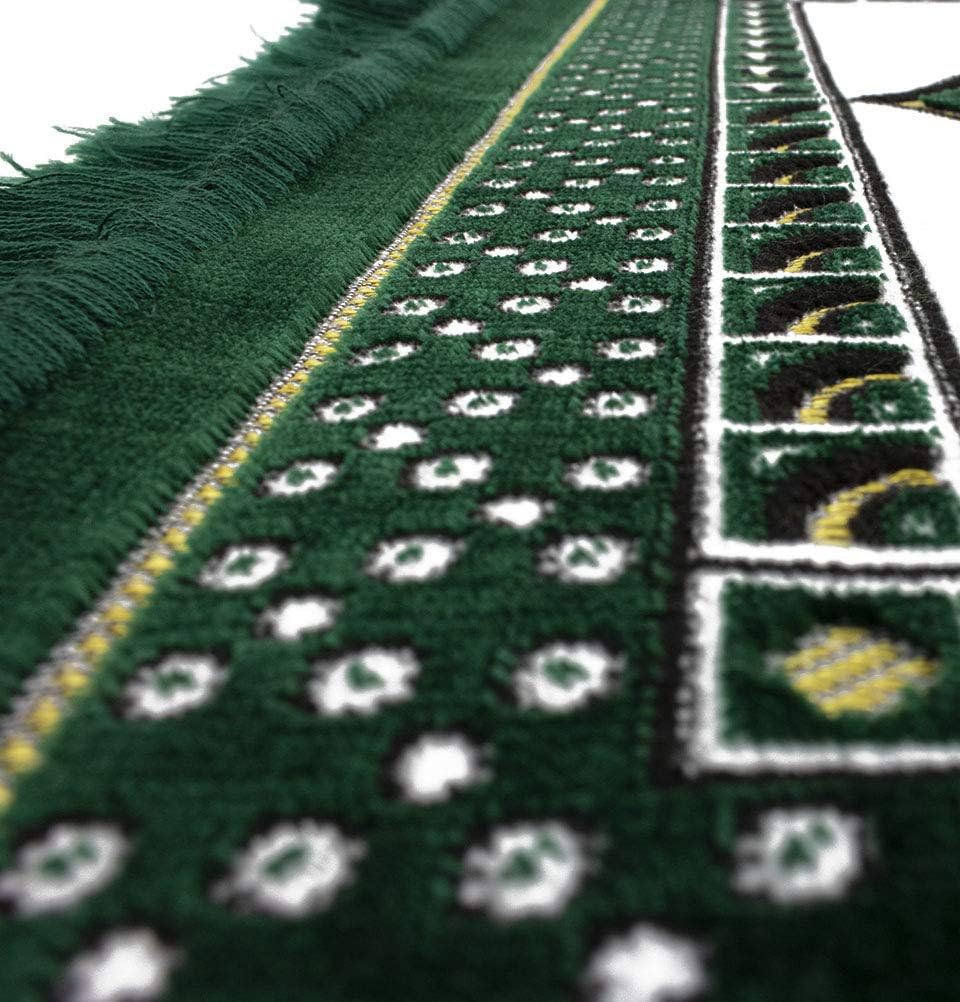 Modefa Alfombra de oración islámica turca, alfombra de terciopelo fina y ligera, alfombra de oración musulmana suave, Janamaz, regalo de Ramadán o